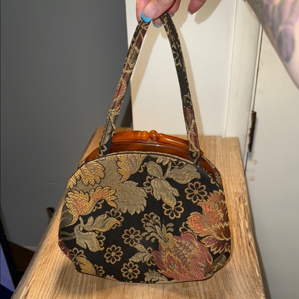 Lewis Floral Tapestry Handbag